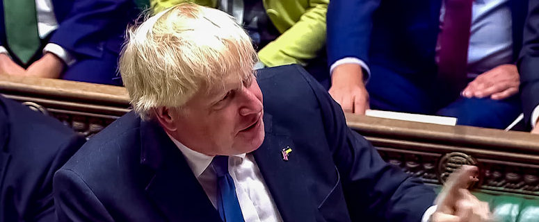 Boris Johnson quoted which famous '90s movie series at the end of his final "Prime Minister's Questions" in the British parliament?