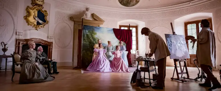 Who was the creative mind behind the costumes and sets for the Netflix period film ‘Ehrengard: The Art of Seduction’?