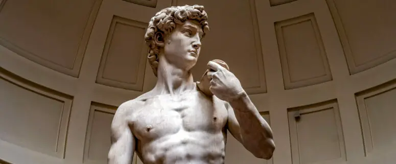 How did Michelangelo's 'David' sculpture cause a Florida school principal to resign?