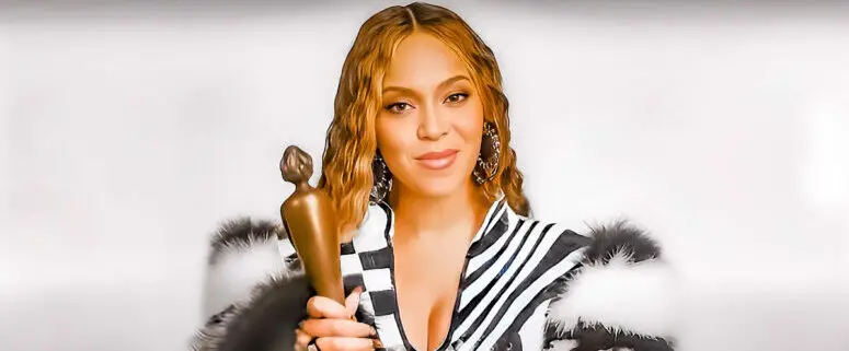 How did Beyoncé accept her awards at the 2023 Brit Awards?