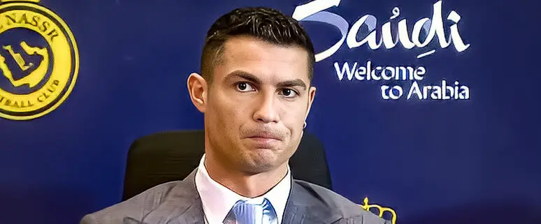 What team will Cristiano Ronaldo face in his first game in Saudi Arabia?