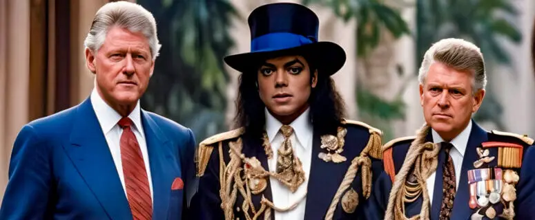 What unusual link connects Prince Andrew, Bill Clinton, and Michael Jackson?